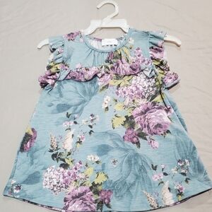 Floral Short Sleeve Kids Top Nwot
